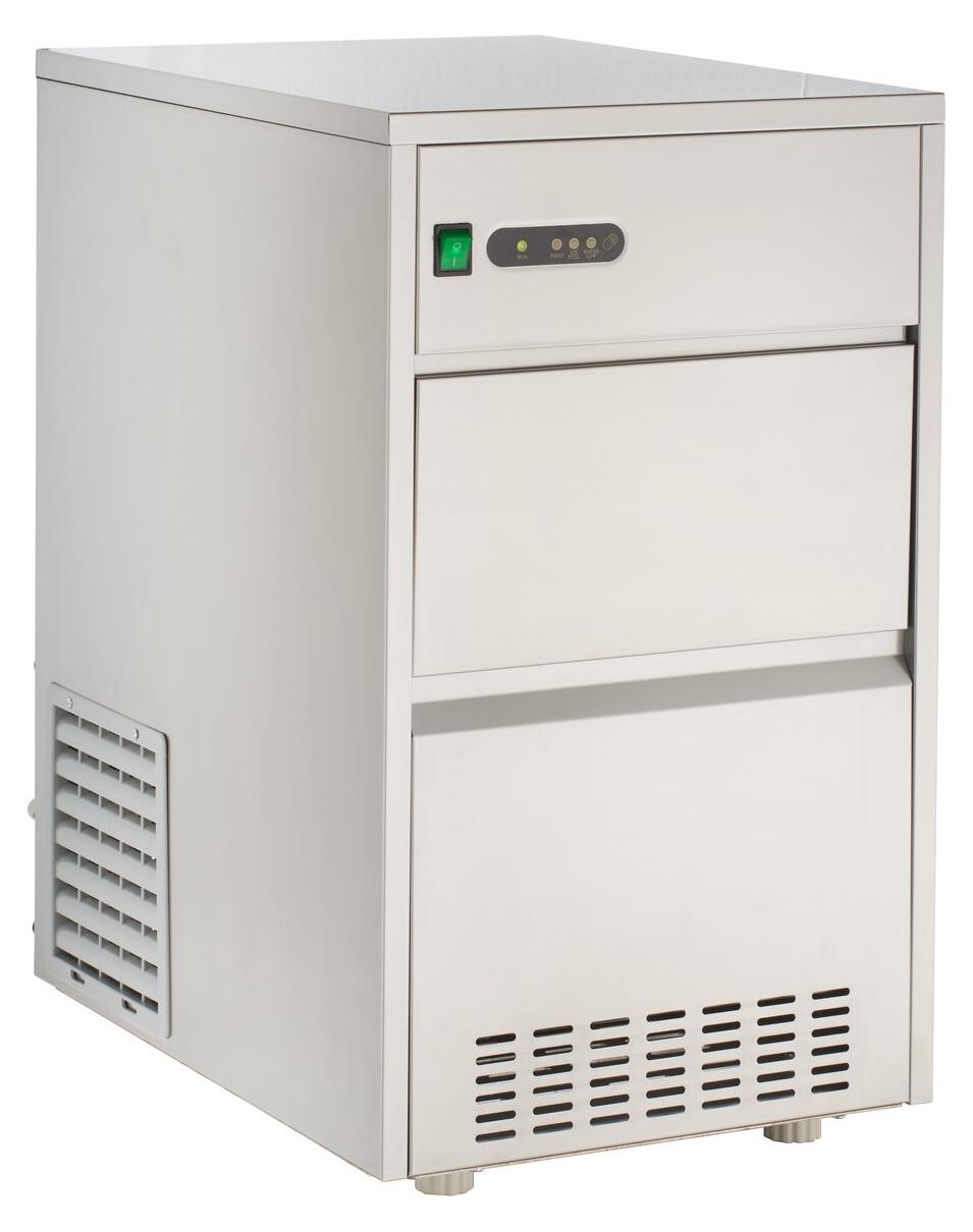 GastroHero Eiswürfelbereiter ECO 50 kg/24h Hohlkegel Eiswürfelmaschine Bar Gastronomie Edelstahl luftgekühlt