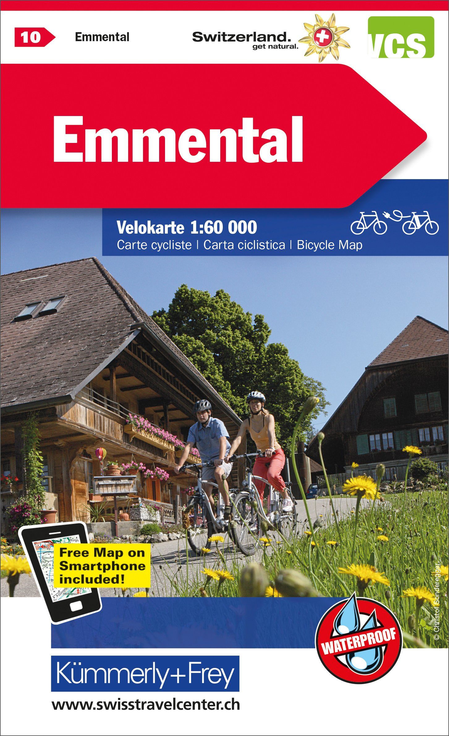 Carte cycliste n° VK.10 - Emmental (Suisse)   Kümmerly & Frey