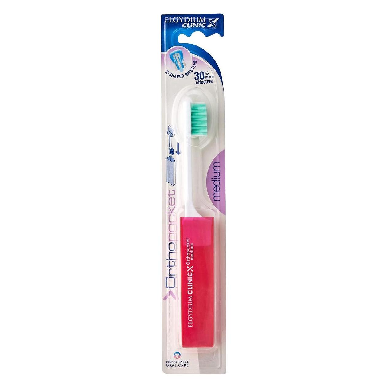 Elgydium Clinic Orthopocket Pocket Orthodontic Medium Toothbrush (Mittel, 1x) (41949487)