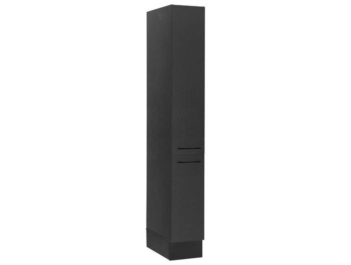 P & B Apothekerschrank, Schwarz, 2 Fächer, 30x211x57 cm, Küchen, Küchenmöbel, Küchenschränke, Apothekerschränke