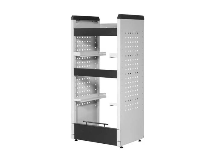 ADB KFZ-Regal MRS PRO Small, Werkstattregal Fahrzeug, Höhenverstellbar, Platzsparend, Robustes Design, Ordnung im Servicefahrzeug, Mobil Werkstatt, Werkzeugaufbewahrung, Profi Lagerregal