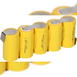 Akkuman 5er Reihe Akku Sub-C 2000mAh 6V NiMH mit Lötfahne