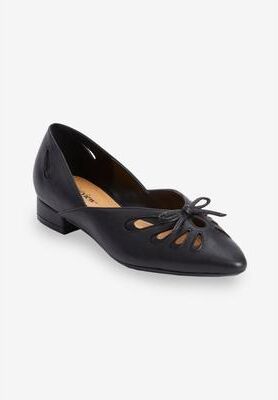 Women's The Arabella Slip On Flat by Comfortview in Black (Size 10 M)