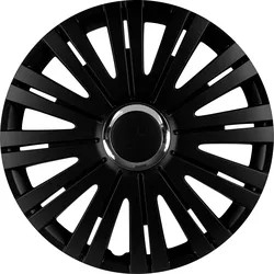 KFZ 076010 - KFZ - Radkappen, Monaco, 15", 4er-Pack, sw/chrom