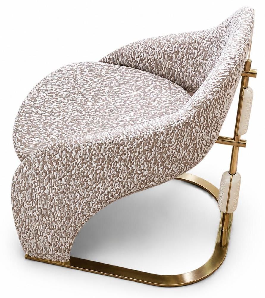 JVmoebel Moderne Comfortabele Eetkamerstoel in Crèmekleurig Beige