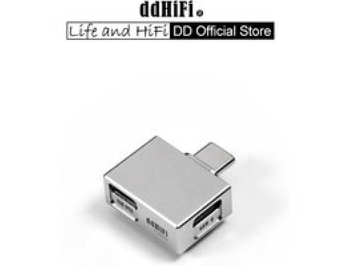 DD ddHiFi TC28Max USB-C OTG-adapter met 60 W PD-opladen, Hi-Res DAC/Amp-compatibele, bidirectionele voeding