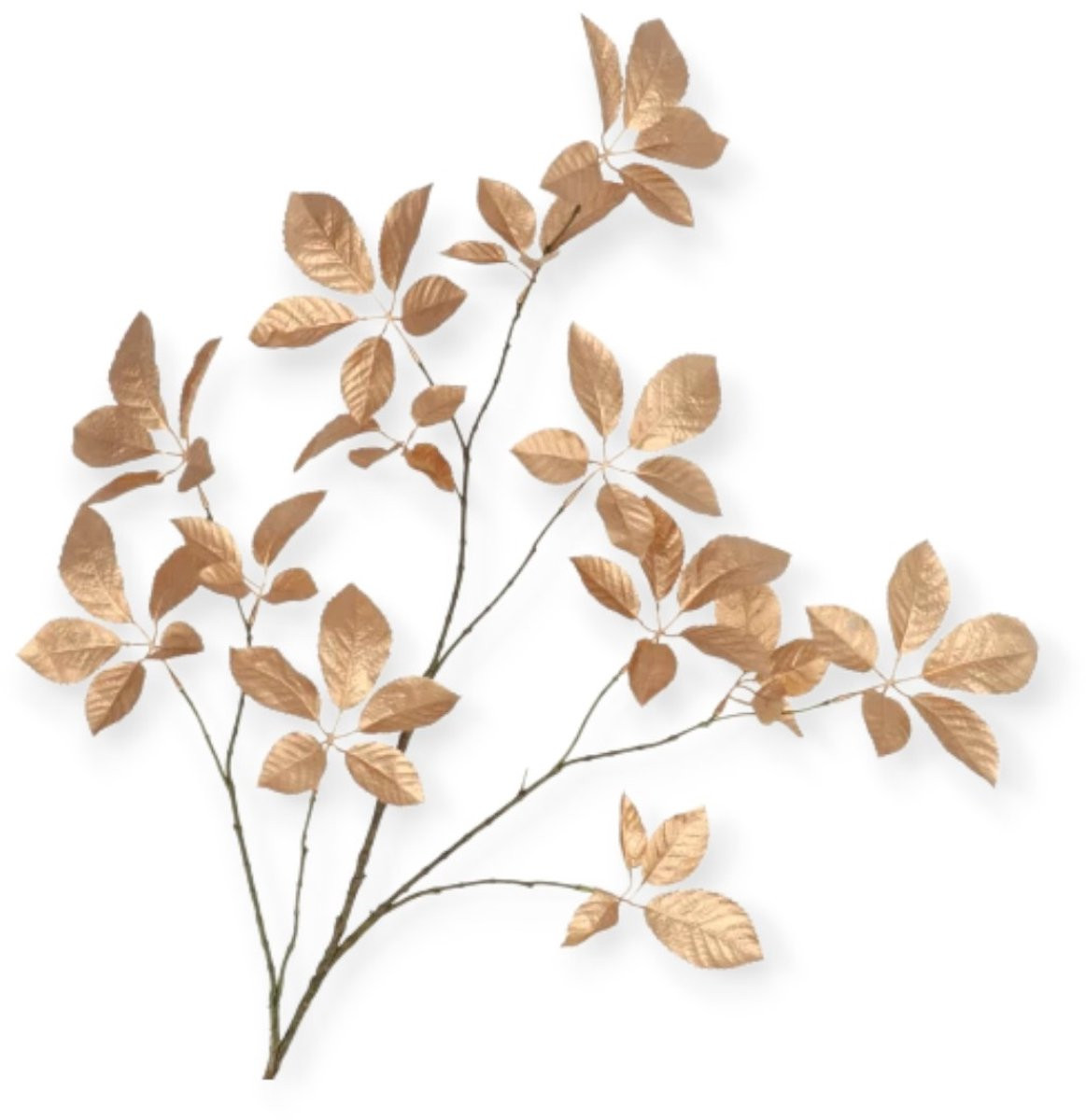 DK design Silk Leaf Kunsttak Daan Kromhout - Goud - 124 cm