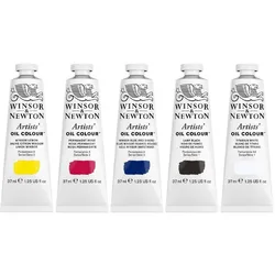 Winsor & Newton, Künstlerfarbe + Bastelfarbe, Artists oil colour 5x37ml, Primary set (37 ml)