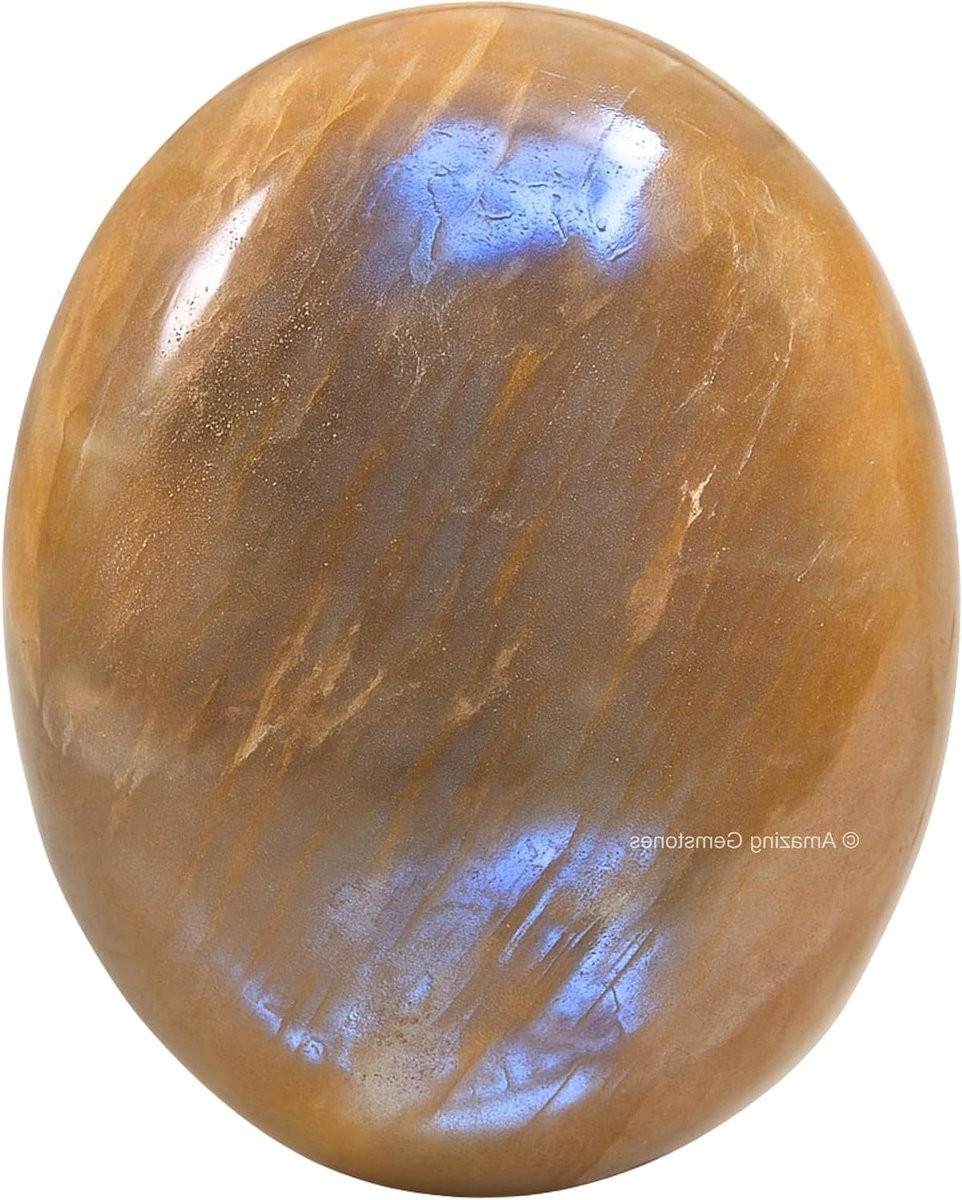 Zon Maansteen Kristal Palmsteen Geel 55 g