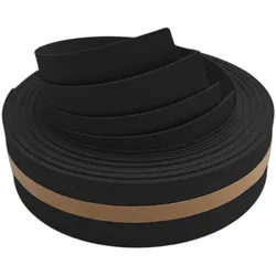 zaun|zu® Sichtschutzstreifen Premium Viertel Set Schwarz 2,55m