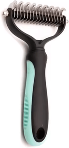 Uplift Curations Professional Pet Deshedding Brush Dog And Cat Hair Remover Comb green L