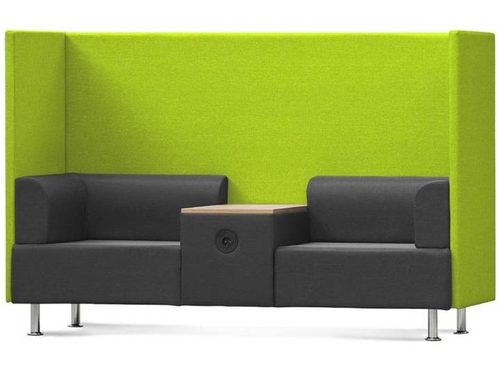 rocada Stuhl Sitzsofa Be Soft Doppelsitz + Tisch grau/grün