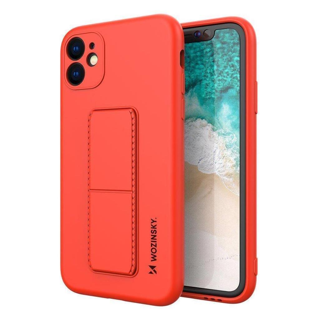 Wozinsky Kickstand Case Silicone Stand Cover for Samsung Galaxy A72 4G Red (Samsung Galaxy A72) (Wozinsky Kickstand Samsung A72 4G Red)