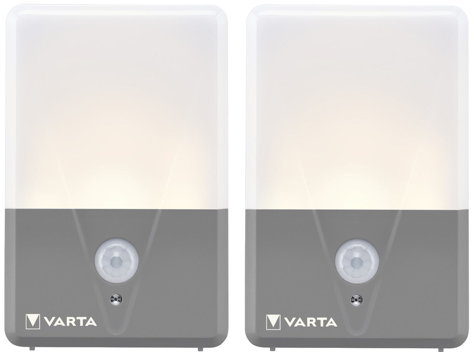 Varta LED Wandbeleuchtung für den Außenbereich Warmweiß Batterie Motion Sensor Outdoor Light Twin Pack 16634 101 402