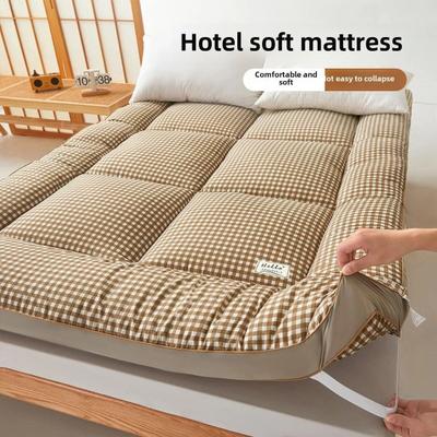 Uplifted Finds Hotel Style Soft Mattress Pad For Bed Dormitory Tatami Use 120 X 200 X 9 Cm khaki