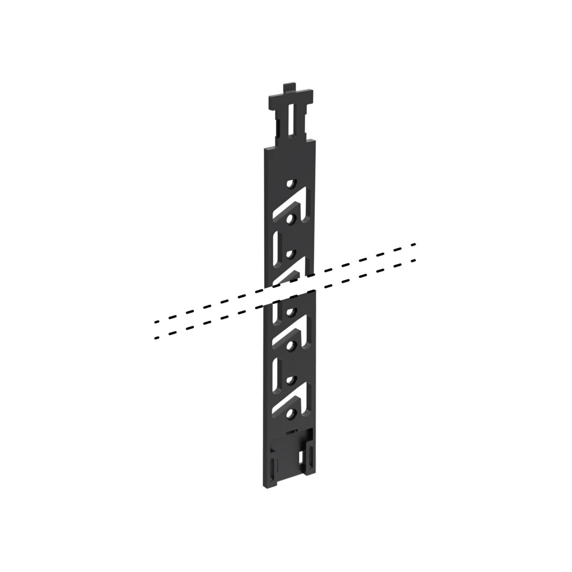 Hettich SchubkastenVerriegelungsst. Stop Control 77524 5,5 HE Kunststoff,schwarz)