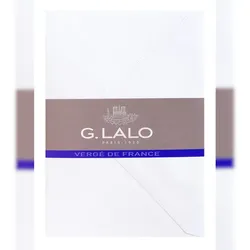 G.Lalo 4x Lalo, Packung mit 25 Umschlägen Vergé de France, C6 114x162mm - Extra weiß 21450L