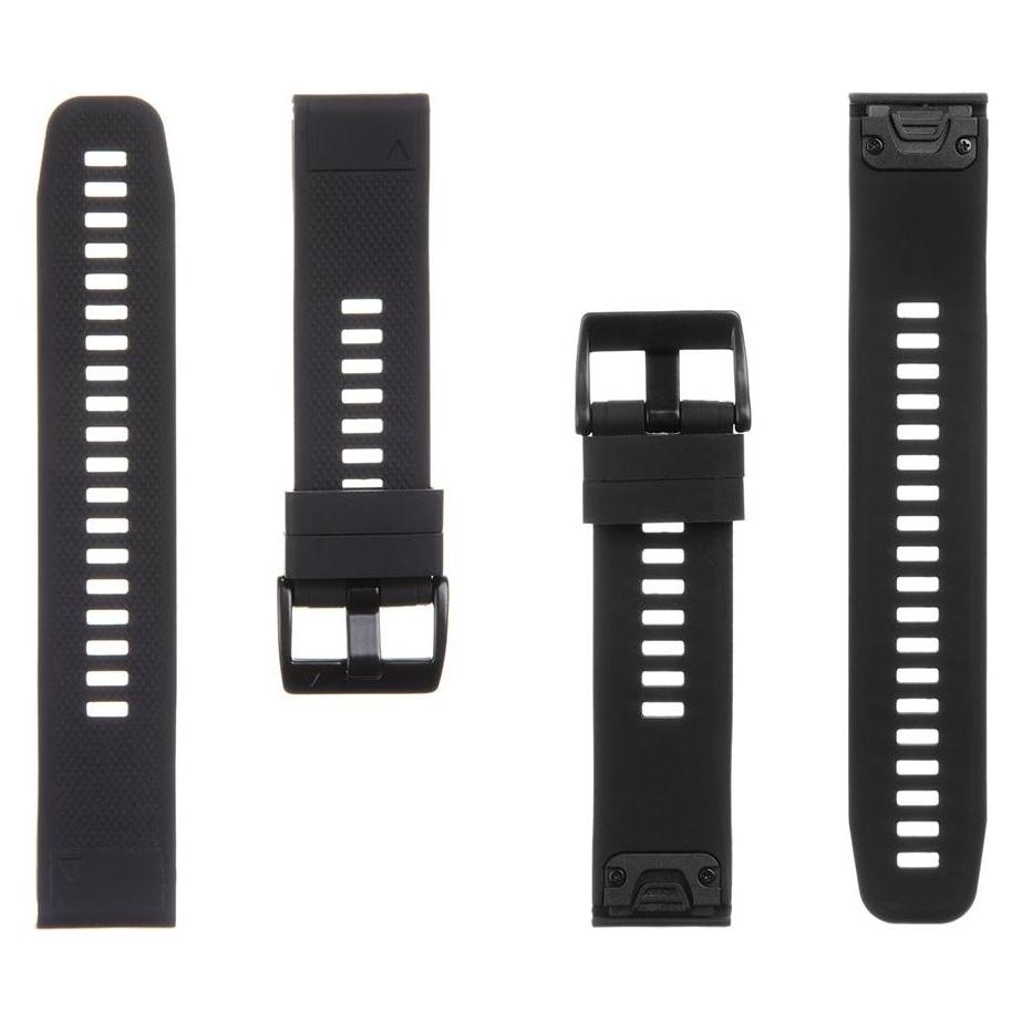 Tactical 426 Silikonband für Fenix 5|6 QuickFit 22 mm Black (22 mm, Kunststoff) (GM181005)