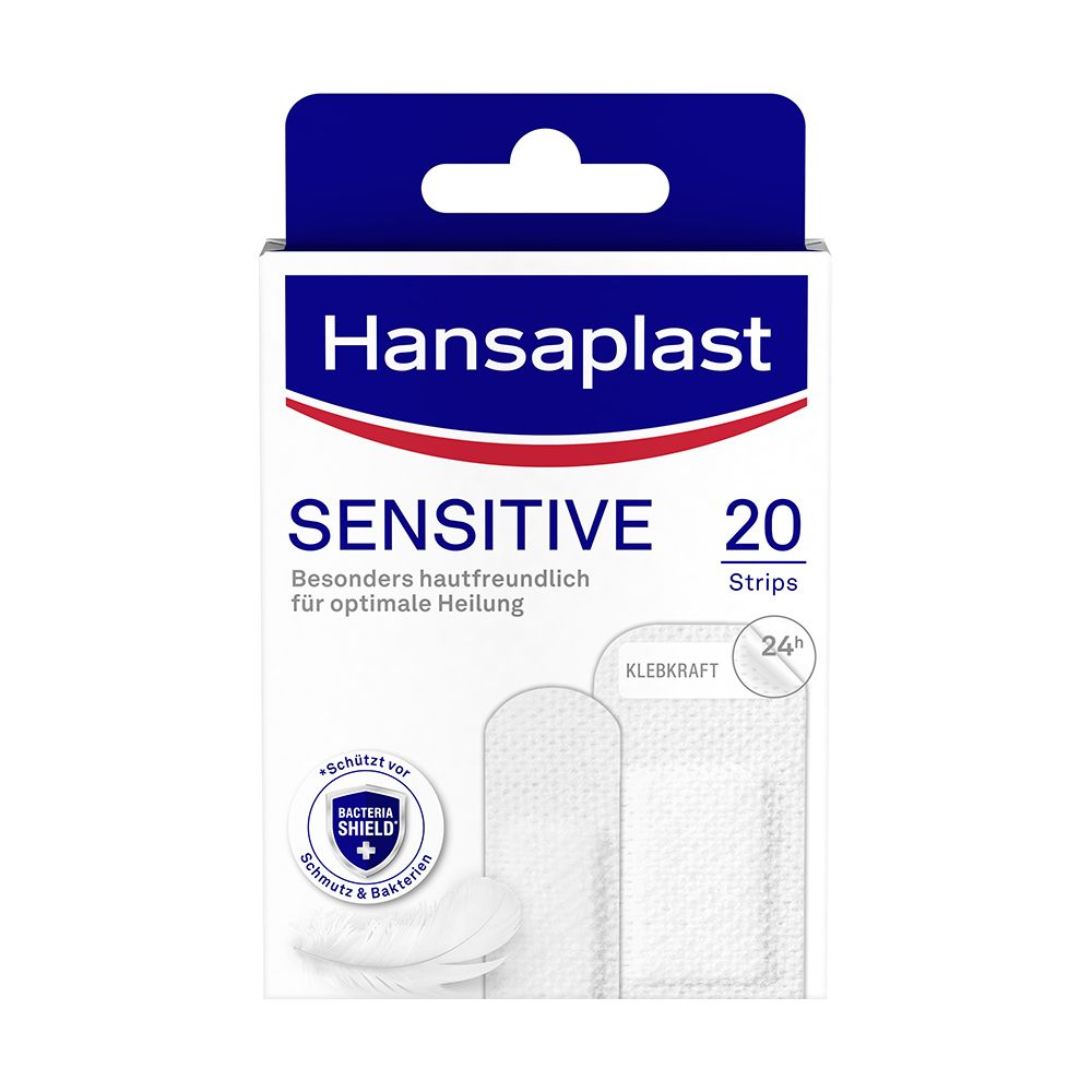 Hansaplast Sensitive Pflast.hypoallergen Strips 20 St Pflaster