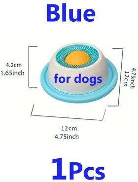 Inspire Select Yogurt Licking Mat Slow Feeder Bowl Interactive Pet Treat & Dental Care Mat For Dogs & Cats blue