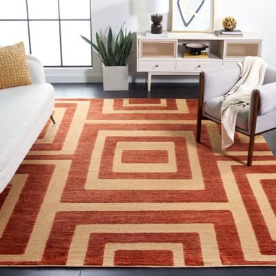 SAFAVIEH Hand-knotted Santa Fe Kontxi Modern Wool Rug