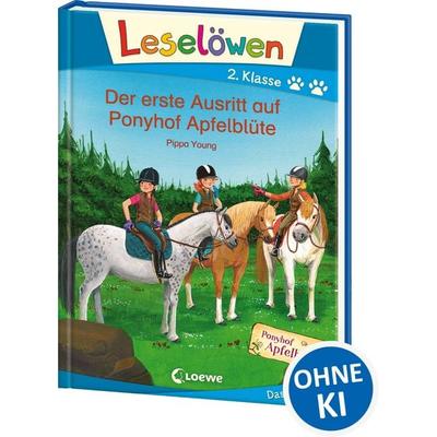 Leselöwen 2. Klasse - Der erste Ausritt auf Ponyhof Apfelblüte, Gebundene Ausgabe von Pippa Young, Loewe, 978-3-7432-0976-3