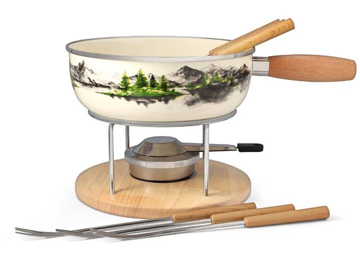 Nouvel Fondue-Set Bergsee 9-teilig