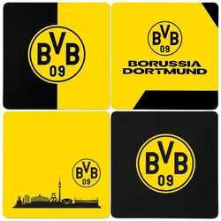 Untersetzer BVB 4er-Set - bunt