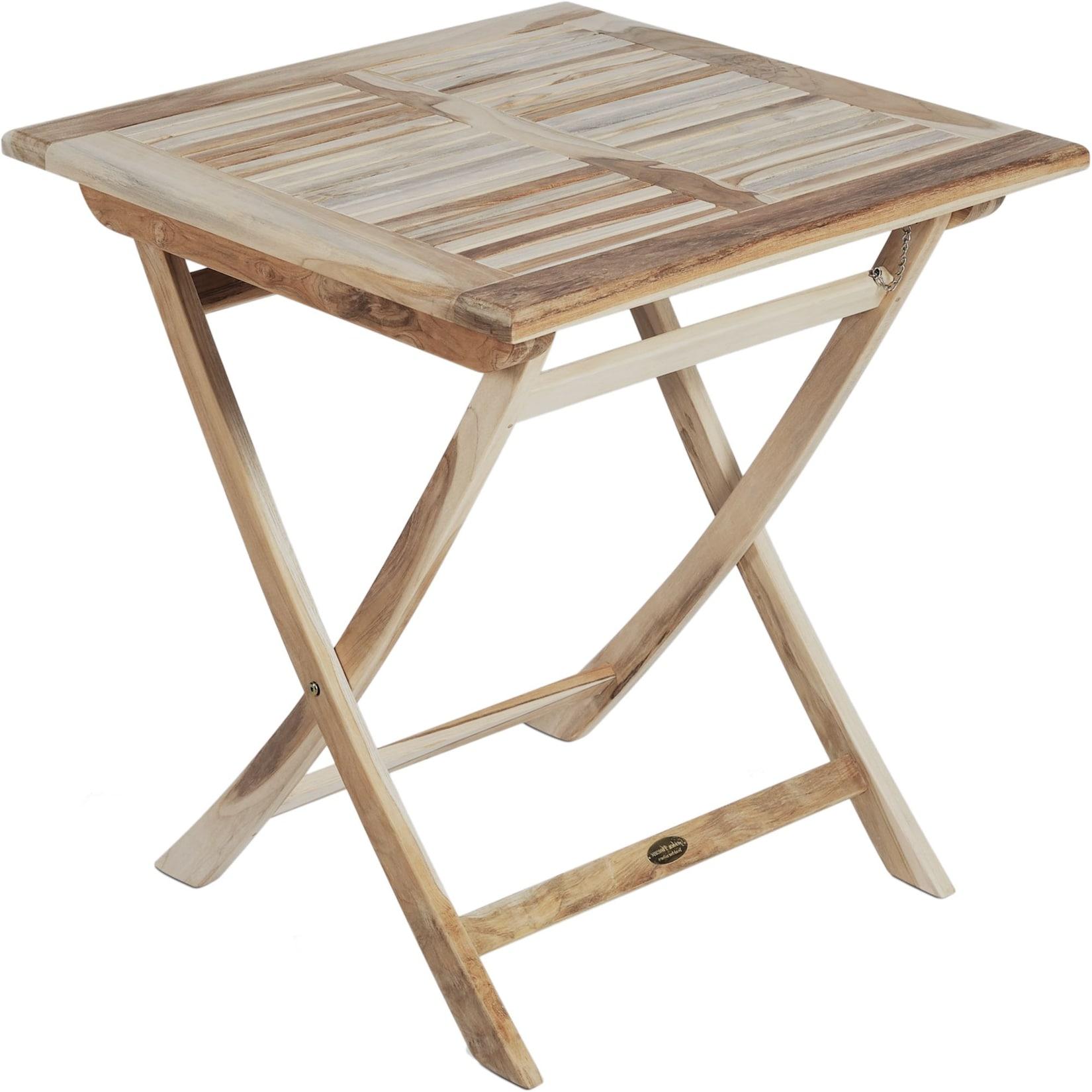 Tisch JAVA, quadratisch 70 x 70 cm, Teak