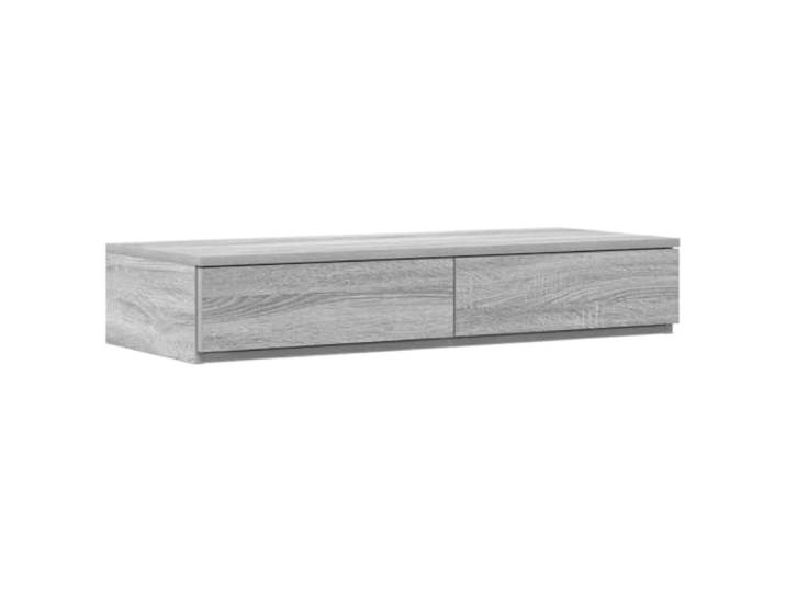 GHVBNMF Bettschubladen 2er Set Graues Sonoma 100x36,5x16,5cm Holzwerkstoff Praktischer Stauraum fürs Schlafzimmer: 2 Push-to-Open Schubladen aus Holzwerkstoff, auch als Trittstufen nutzbar.