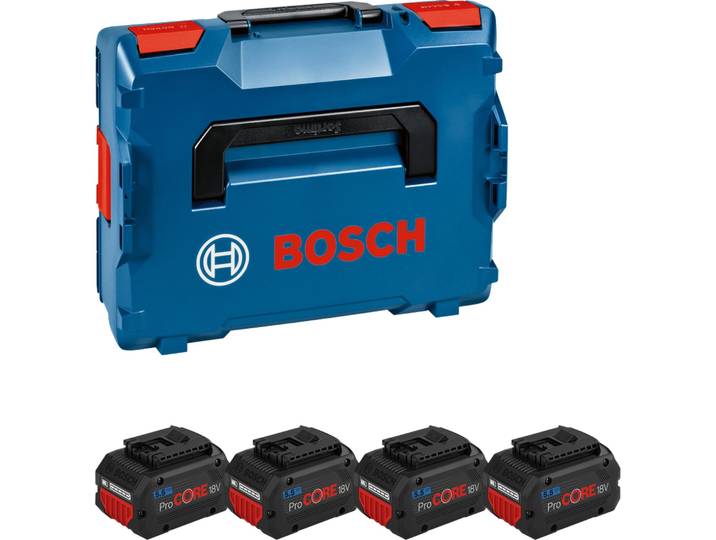 BOSCH Professional 1600A02A2U BOSCH Professional Batteries d'outils ProCORE 18V Lithium-Ion 4x 5\,5 Ah