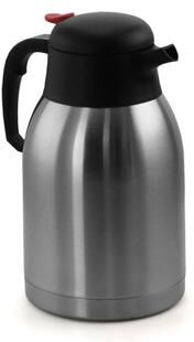 MegaChef 2L Stainless Steel Insulated Keep Hot Carafe Server for Coffee and Tea