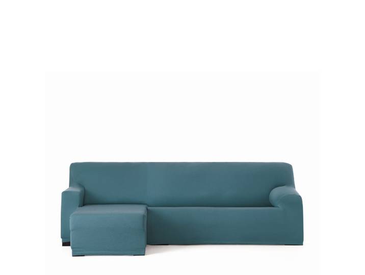 Housse de canapé en l gauche b/c émeraude 250 310 cm