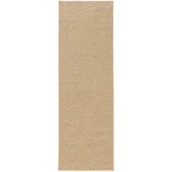 benuta Pop In- & Outdoor-Läufer Taissa Beige 77x240 cm - Teppich für Balkon, Terrasse & Garten
