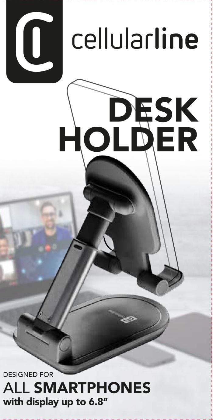 Cellular Line Desk Holder - Universal for Smartphones and Tablets TABLESTANDK