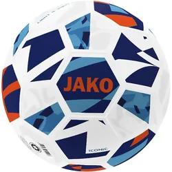 JAKO Iconic 290g Leicht-Fußball Kinder 669 - weiß/navy/neonorange, 290g 4