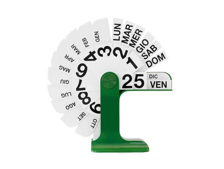 DANESE calendrier TIMOR (Vert, italien - ABS/PVC)