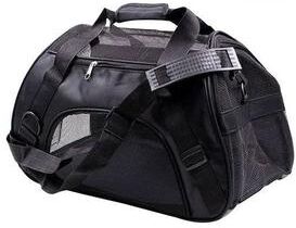 Uplift Treasures Portable And Breathable Mesh Pet Carrier Travel Bag black l