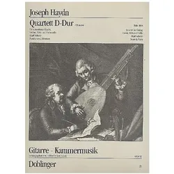 Quartett G-Dur Hob.III:8 für konzertierende Gitarre und Streichtrio, Partitur und Stimmen, Fachbücher von Franz Joseph Haydn
