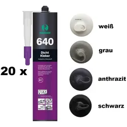 20 x Ramsauer 640 Dicht Kleber 1K Hybrid Klebstoff 460g/310ml Kartusche
