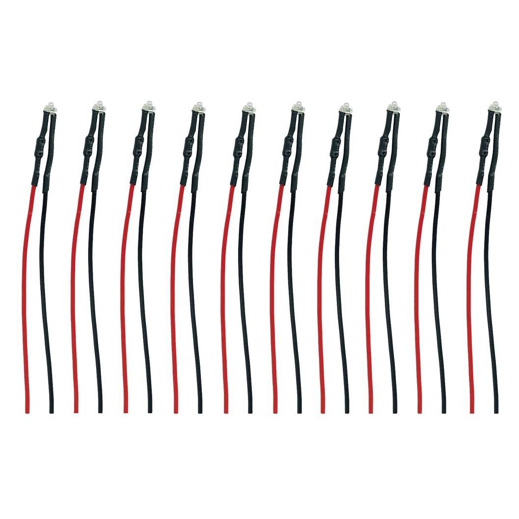 Tams Elektronik 81-50267-10-C LED mit Anschlussdrähten Grün 10 St. (81-50267-10-C)