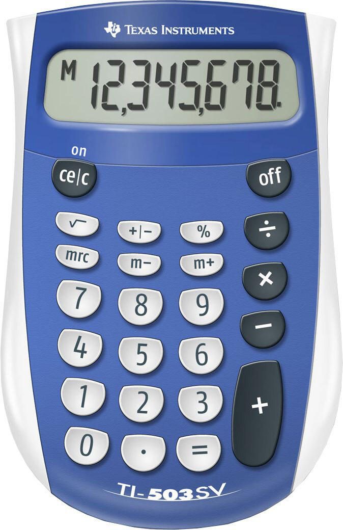 TEXAS INSTRUMENTS Taschenrechner TI-503 SV blau/weiss 503SV/FBL/11E1/B