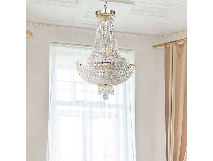 Lustre Bella Ø 40cm Doré 6 Verre cristal / Métal mixte E14