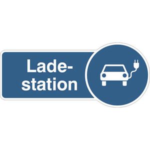 SafetyMarking Parkplatzschild aus Aluminium, 30 x 13 cm, Ladestation Elektroauto