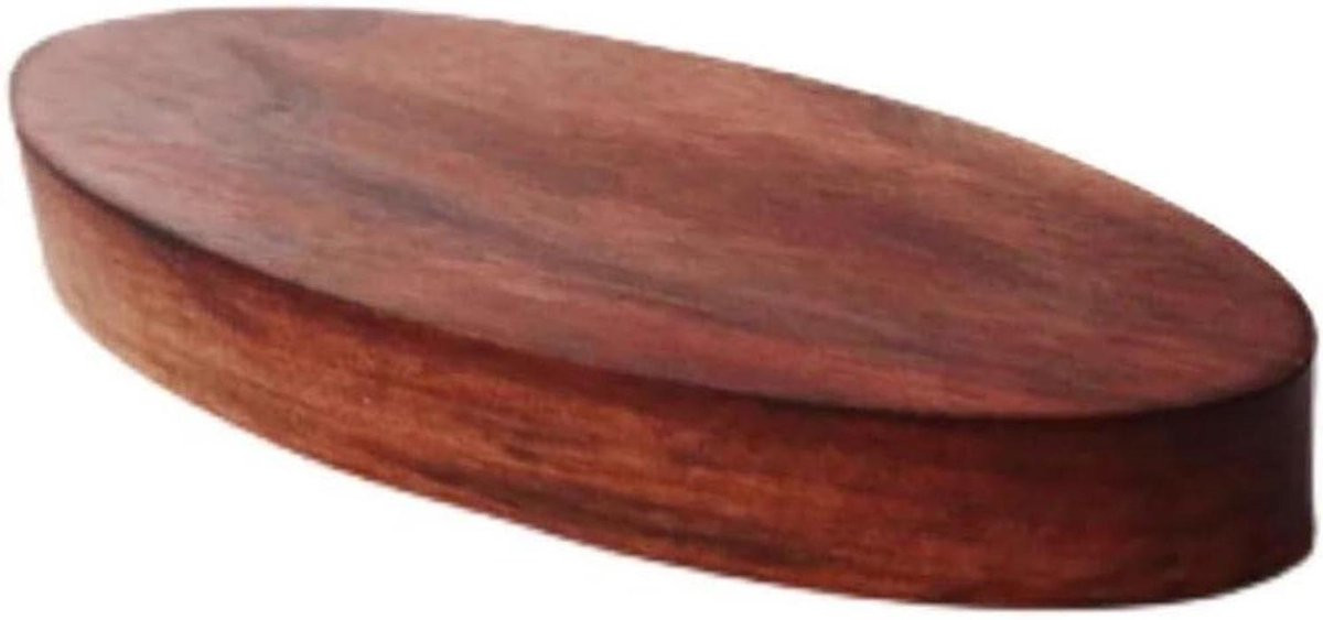 Houten Dienblad Ovaal - Serveerplank voor Snacks - Houtkleur - 17 cm
