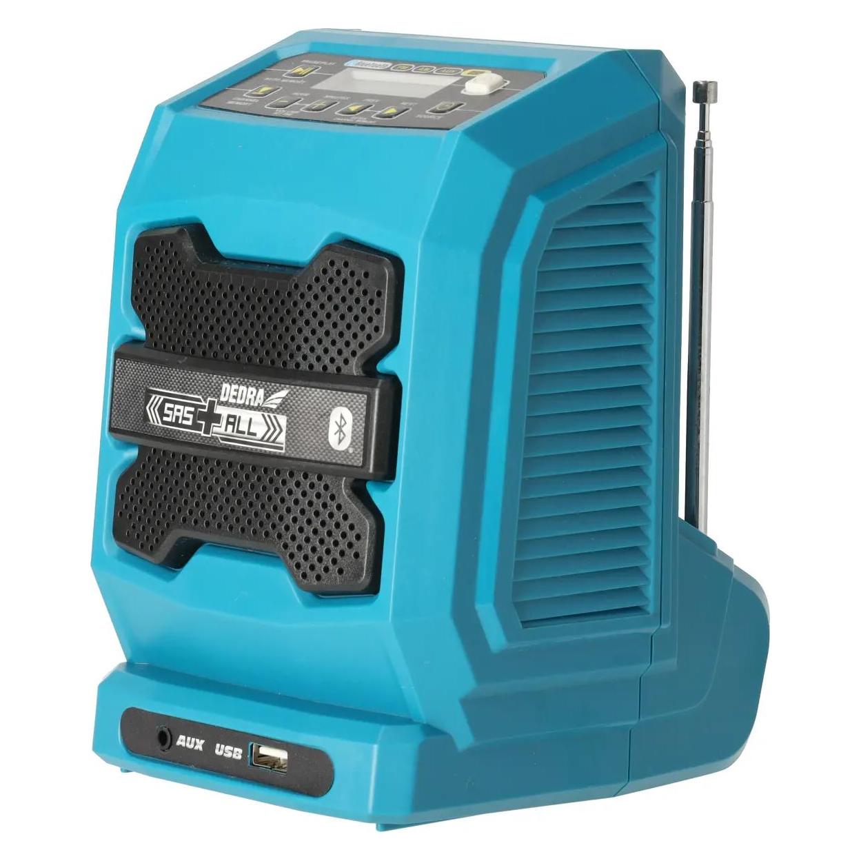 Dedra Schnurloses Baustellenradio 18V, SAS+ALLE DED7005 (AM, FM, Bluetooth) (DED7005)