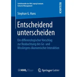 Entscheidend unterscheiden, Fachbücher von Stephan G. Hans