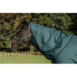 Horseware Amigo Ripstop 900D Hood Halsteil 0g Dynasty Green/Navy & Silver, Größe: Small