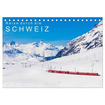 Reise durch die SCHWEIZ (Tischkalender 2027 DIN A5 quer), CALVENDO Monatskalender