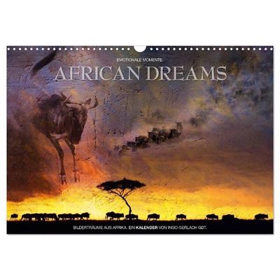 Emotionale Momente: African Dreams (Wandkalender 2027 DIN A3 quer), CALVENDO Monatskalender